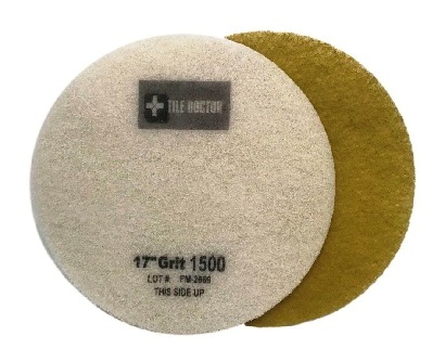 17 Inch  1500 Grit Fine Yellow No.3 Burnishing Pad